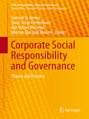 cover image of Corporate Social Responsibility and Governance